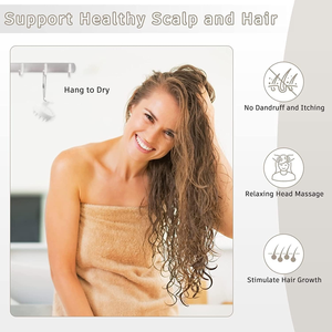 100% Eco Friendly Silicone Shampoo <b>Brush</b> Daily Hair Washing Silicone Waterproof Home Massage Comb <b>Scalp</b> Massager - Product Image 5