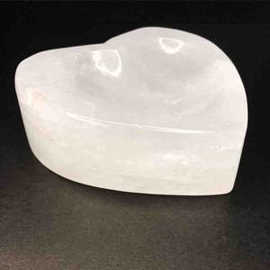 <span class=keywords><strong>Bol</strong></span> en forme <span class=keywords><strong>de</strong></span> cœur à Quartz sculpté à la main, pierre naturelle, en <span class=keywords><strong>cristal</strong></span>, pour le nettoyage, le chargement, la décoration, cadeau, 3,54 pouces - Product Image 3