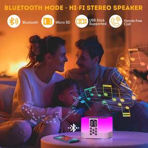 Haut-parleurs de qualité supérieure, son naturel, machine à bruit blanc pour bébé, veilleuse colorée, aide au sommeil, haut-parleur portable BT - Product Image 2