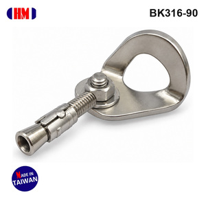 ชุดอุปกรณ์ยึดและแขวนแบบ Climbing Bolt ทำจากสแตนเลส 316 ขนาด M10 x 90 มม. พร้อมน็อตและแหวนรอง ผลิตตามมาตรฐาน EN 959 ผู้ผลิต OEM จากไต้หวัน - Product Image 2