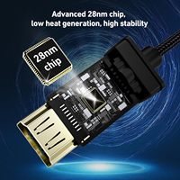 BENFEI USB-C zu HDMI 2.1 Adapter (8K@60Hz, 4K@240Hz, Aluminiumgehäuse, Nylon-Ummantelung) Kompatibel mit iPhone 15/16 Pro/Max