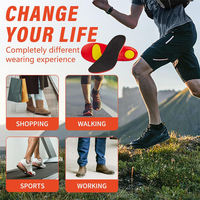 Plantillas Deportivas Confortables con Soporte de Arco, Espuma de PU/Gel, Protección Contra Impactos, Certificación BSCI, para Fascitis Plantar, Pies Planos y Metatarsalgia