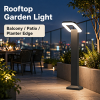 Nouvelle Lampe de Jardin Carrée LED 12W Étanche en Aluminium pour Extérieur, Idéale pour Patio, Trottoir, Entrée de Communauté et Aménagement Paysager