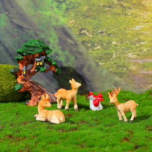 Adornos de Resina para Jardín con Forma de Ciervo, Árbol y Hongo en Miniatura, para Decoración de Interiores y Exteriores, Manualidades de Paisajismo - Product Image 2
