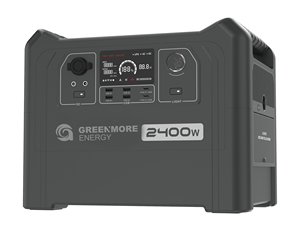 Station d'alimentation solaire portable 2560Wh grande capacité 2400W avec contrôle par application, générateur de secours extérieur, batterie LiFePO4 - Product Image 3