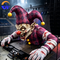 Décoration géante gonflable de clown monstre effrayant pour Halloween, idéale pour festival de musique, scène, événement, fête, carnaval, exposition en extérieur