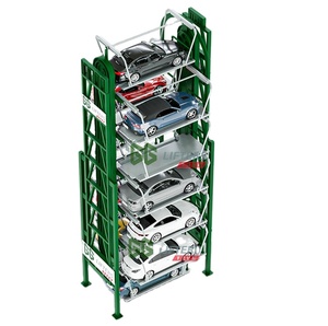 Hiệu quả 10-xe dọc ROTARY bãi đậu xe hệ thống thang máy tự động lưu thông với bốn bài thiết kế dọc xoay stackers - Product Image 3