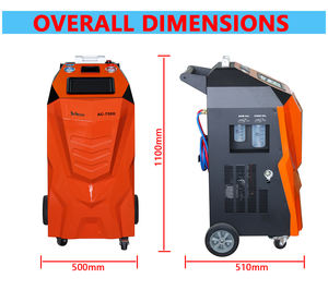 Nouvelle arrivée : Machine de remplissage et de récupération de réfrigérant A/C entièrement automatique à système unique R134A ou R1234YF pour l'entretien automobile - Product Image 2