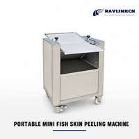 Machine Compacte à Retirer la Peau du Poisson Acier Inoxydable 304 Faible Consommation 1,1 kW pour Carpe Herbivore Poissonnerie