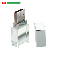 Clé USB en cristal de haute qualité, logo personnalisé, clé USB originale, 4 Go-128 Go, clé USB personnalisée, cadeau créatif, clé USB