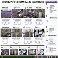 Aceite Esencial de Lavanda Destilado al Vapor, 100% Puro, Aceite Vegetal para Aromaterapia, Difusor, Masajes, Cuidado de la Piel, Materia Prima Cosmética a Granel