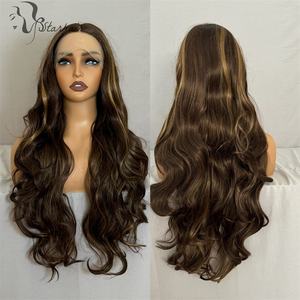 Perruques de 32 Pouces en Fibre Synthétique Haute Température Haute Qualité pour Tête de <span class=keywords><strong>Mannequin</strong></span>, Extensions de Cheveux Synthétiques Effet Naturel HD Lace Front - Product Image 1