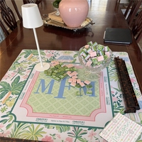 Jeu de tuiles de Mahjong américain vert artistique avec 160 tuiles personnalisées en acrylique 4 couches, jeu familial de luxe pour enfants, avec étiquettes en carton