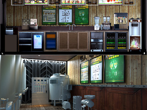 Bar mobile préfabriqué le plus vendu, élégant, durable, portable, bar à bière et cabane de camping, prend en charge l'<span class=keywords><strong>installation</strong></span> d'une énergie <span class=keywords><strong>solaire</strong></span> - Product Image 4