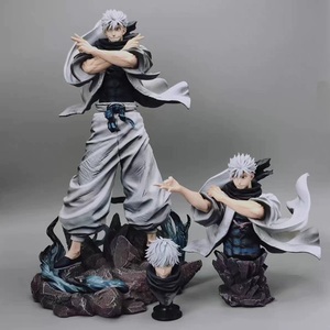 Figurine Manga de grande taille 36 cm, Jujutsu Kaisen Gojo Satoru, trois têtes interchangeables, figurine PVC, jouets d'anime - Product Image 3