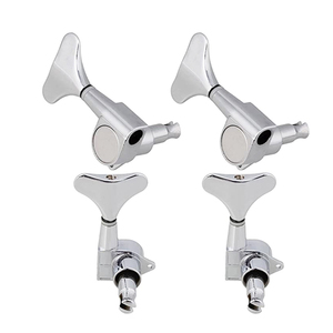 Afinadores de guitarra cromados, 2R2L, 4R, 4L, cabeza de máquina, clavija de ajuste de bajos eléctricos - Product Image 5
