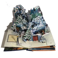 Özelleştirilmiş kitap 3D pop up özel sıcak satış hikayesi pop up kitaplar çocuklar kitap baskı