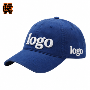 Casquette de baseball unisexe bleu roi avec logo personnalisé brodé en relief 3D, ajustable, style streetwear, pour l'extérieur, modèle <span class=keywords><strong>vierge</strong></span>, nouveau style - Product Image 1