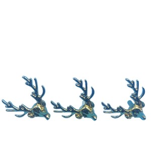 Deer Head <b>Cabinet</b> Handles Zinc Alloy Warm Gold Novelty Shape <b>Rustic</b> Design Durable Hardware Accessory - Product Image 5