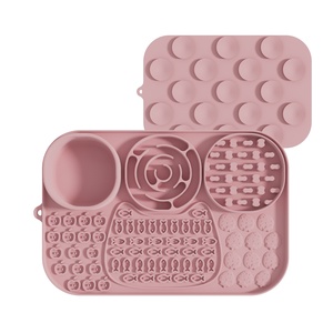 Alfombrilla de silicona para lamer para perros y gatos con ventosas, comedero lento para perros, almohadilla para lamer para aliviar la ansiedad, almohadillas para lamer con mantequilla de cacahuete para perros - Product Image 1