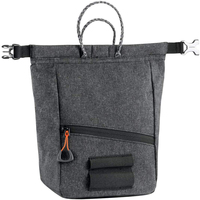 Sac à craie de bouldering au design élégant avec fermeture magnétique et deux supports pour brosses, en polyester 600D
