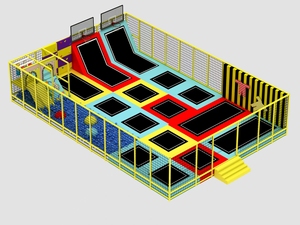 Parc de trampolines intérieur commercial, conception personnalisée, filet de protection en PVC, équipement de terrain de jeu durable et écologique, <span class=keywords><strong>jeux</strong></span> de divertissement - Product Image 3