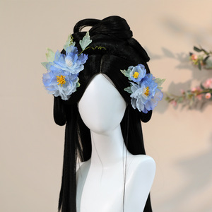 2026 New Original Antique Style Handmade Silk <b>Flower</b> Gradient Hair Clip Hanfu Headwear <b>Sweet</b> Makeup Hair Accessories - Product Image 3