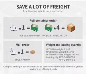 Máquina picadora eléctrica para el hogar, picadora de carne industrial y picadora de carne de cocina - Product Image 6