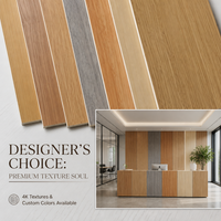 Panneau mural en cristal de carbone esthétique minimaliste, panneau PVC moderne design pour revêtement mural intérieur