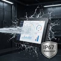 Tablet PC Kendaraan Tangguh 10.1" IP67 RTK GNSS Presisi Tinggi Tingkat Sentimeter 1000 Nits untuk Pertanian Presisi