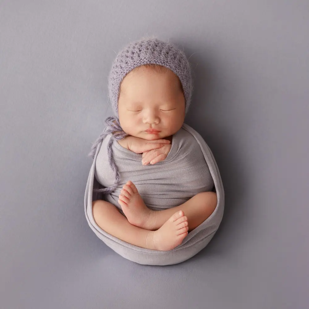 Bebek Photoshoot tema dantel yastık şapka aksesuarları stüdyo fotoğraf Prop yenidoğan fotoğraf sahne streç Wrap