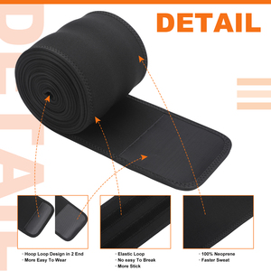 Pour HEXIN Logo personnalisé amincissant taille formateur taille unique pansement Latex Wrap 4 mètres ceinture façonneur pour grandes tailles - Product Image 6