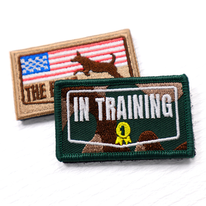 Custom Embroidered <b>Hook</b> And Loop Patches With Cotton Twill Backing For Trucker Caps Baseball Hats And Backpacks - Product Image 1