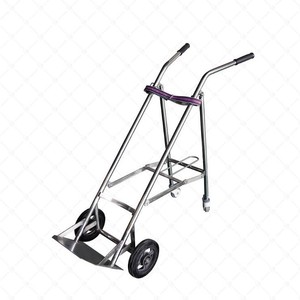 All Stainless Steel Oxygen Cylinder Transport Cart 320900mm Durable Medical Hospital <b>Trolley</b> - Product Image 3