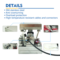 Module de pesage SILVANUS haute précision en acier inoxydable CXA-6M-2T 2t avec protection IP68 certifié ISO9001 pour silo et réservoir