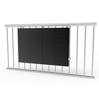 Support de fixation réglable en aluminium pour panneau solaire sur balcon ou clôture métallique