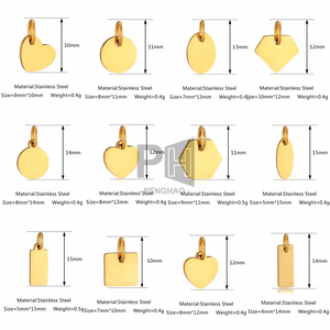 อะไหล่โลหะสแตนเลสเปล่ารูปหัวใจ/วงกลม/สี่เหลี่ยม/วงรี สำหรับงาน DIY ชิ้นส่วนอุปกรณ์เสริมแฟชั่นขนาดเล็ก ตัดด้วยเลเซอร์ ปั๊มขึ้นรูป ขึ้นรูปด้วยเครื่องจักร รับผลิตแบบ OEM - Product Image 2
