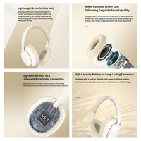 P2961 headphone nirkabel, Headset Gaming dengan mikrofon penghilang kebisingan Stereo HiFi untuk komputer Esports