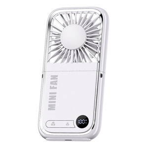 Mini ventilateur personnel portable USB rechargeable pliable léger avec support de téléphone intégré pour voyage - Product Image 3