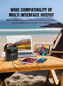 Station d'alimentation solaire universelle CTECHi 100W, batterie AC DC, charge rapide, type C, LED SOS, camping en plein air, batterie portable - Product Image 4