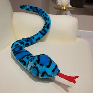2024 새해 사용자 정의 100cm 화려한 빛 봉제 장난감 뱀