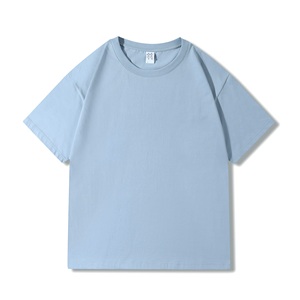 เสื้อยืดคอตตอน 100% หนัก 230 กรัม แบบสั่งทำพิเศษ OEM ODM ทรงโอเวอร์ไซส์ คอกลม แขนสั้น ไม่มีลาย พร้อมสกรีนโลโก้ - Product Image 3