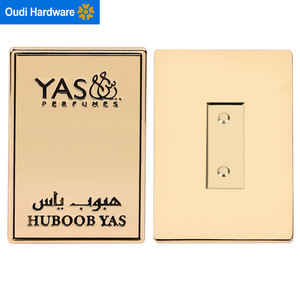 S007 OEM y ODM marca logotipo personalizado etiqueta de metal de <span class=keywords><strong>vidrio</strong></span> para botella de perfume <span class=keywords><strong>Mam</strong></span> - Product Image 2