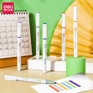Marcadores Deli S745, Juego de 6 Colores, Punta Suave, para Estudiantes, Toma de Notas, Diario - Product Image 2