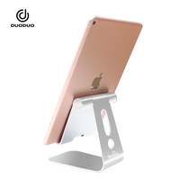 Support pliable pour téléphone et tablette en alliage d'aluminium durable, support de bureau réglable pour le bureau, la maison, regarder des films