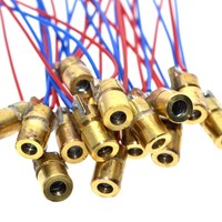 Mini pointeur Laser à tête en cuivre Red Sight 5V 650nm 5mW Module de Diode de point Laser réglable