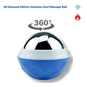 Diamond Edition Edelstahl <span class=keywords><strong>Massage</strong></span> <span class=keywords><strong>ball</strong></span> 60 Stück Handheld <span class=keywords><strong>Rolling</strong></span> Ice Com press <span class=keywords><strong>Massage</strong></span> gerät Hot/Cold Fitness Yoga Muskel - Product Image 4
