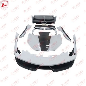 Kit carrosserie Z-ART en fibre de carbone sèche style Misha pour <span class=keywords><strong>Ferrari</strong></span> <span class=keywords><strong>458</strong></span> <span class=keywords><strong>Italia</strong></span>, pare-chocs avant et arrière et ensemble d'ailes arrière - Product Image 4