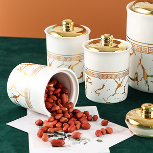 Ensemble de 7 pots à épices en porcelaine au design unique, très demandé, pour la cuisine, avec support métallique - Product Image 5
