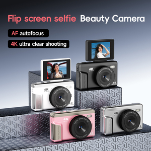 Appareil photo numérique 64MP avec zoom 16X, 4K HD, OTG, AF, étanche/antichoc, écran LCD 2,4 pouces rotatif à 180°, flash LED, capture de sourire, batterie rechargeable - Product Image 4
